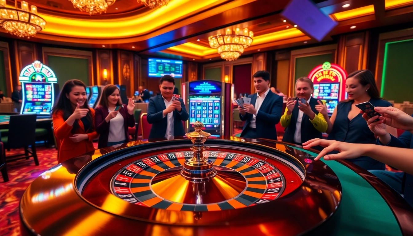 Place your bets at OK365 with an exciting casino atmosphere featuring roulette and slot games.