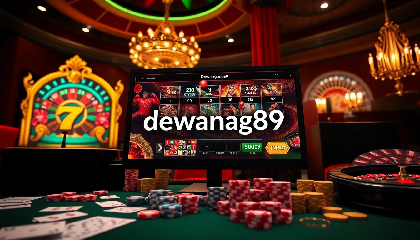 Menangkan permainan seru di dewanaga89 dengan mesin slot yang warna-warni dan rolet dalam suasana kasino mewah.