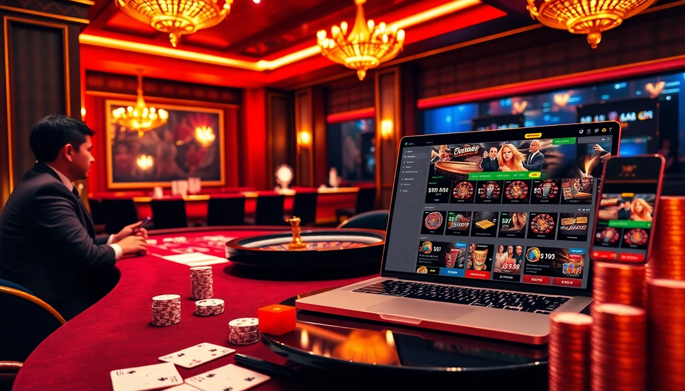 Experience luxurious gaming at https://soibet.black/, featuring poker chips, elegant tables, and modern online interfaces.