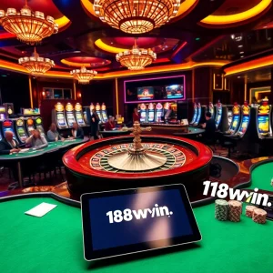 Engage in exciting gameplay at https://18win.asia/ with vibrant casino tables, thrilling roulette, and poker action.