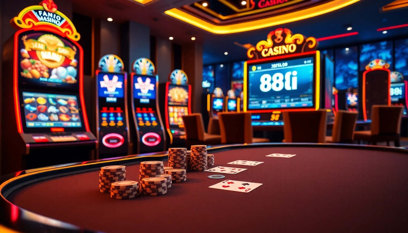 Experience thrilling action at the 88i casino table as players engage in dynamic poker gameplay.