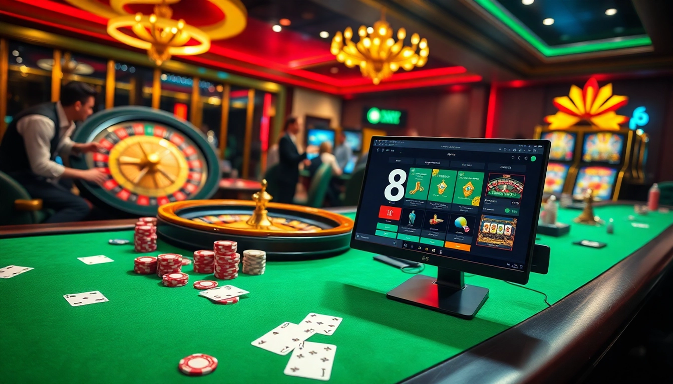 Play exciting casino games at https://8s.social/ with dynamic tables and vibrant slot machines.