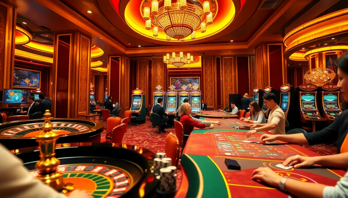 Placing bets at the trang chủ zbet vibrant casino tables with exciting gaming action.