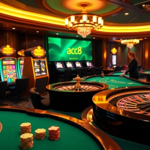Engaging players in thrilling casino action at ABC8 with vibrant tables and interactive experiences.