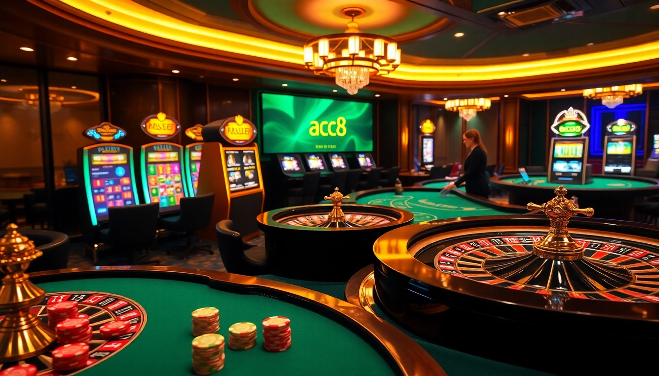 Engaging players in thrilling casino action at ABC8 with vibrant tables and interactive experiences.