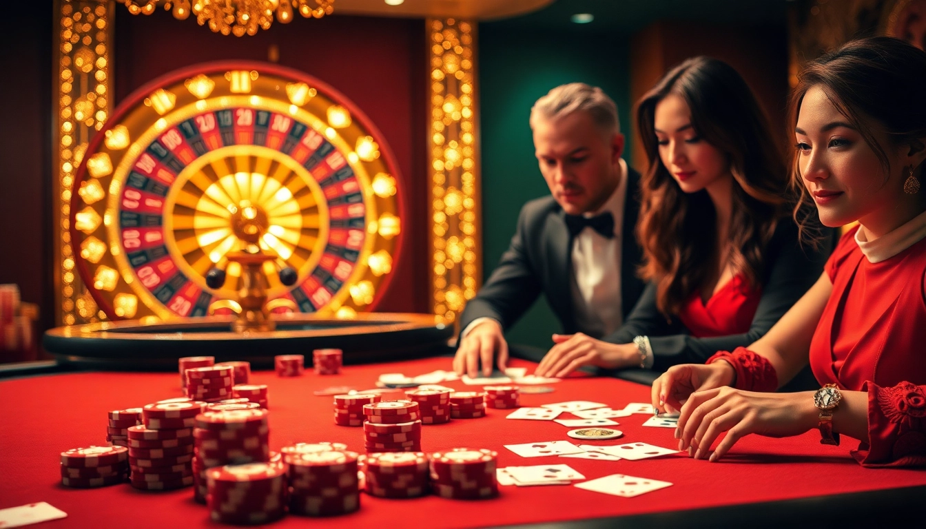 חוויה של הימורים בסיכון גבוה על שולחן קזינו יוקרתי המציג אפשרויות הצבת סכומי הימור.