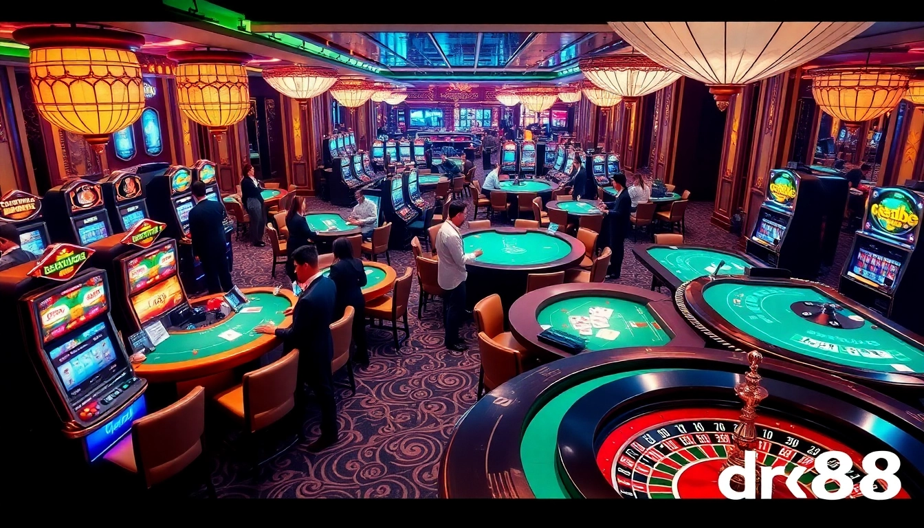 Experience the thrill of dr88 at a luxurious casino with vibrant games and professional dealers.