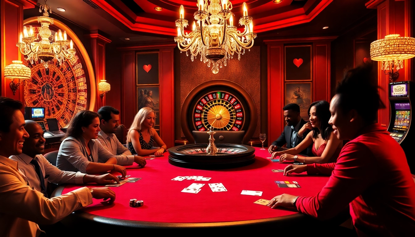Experience the thrill of betting at b52club. africa with luxurious casino visuals featuring poker and roulette.