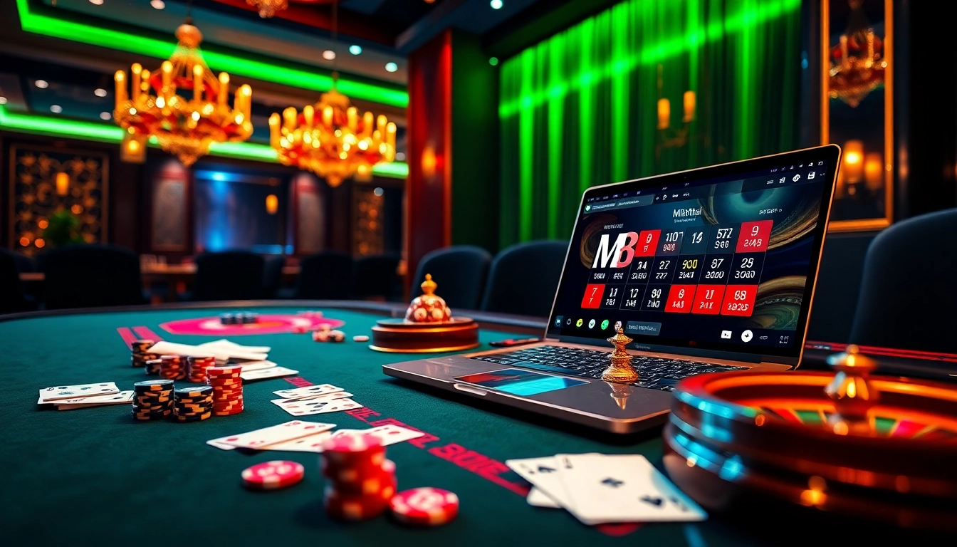 Enjoying a high-stakes game experience on MK8thai featuring luxurious casino elements.