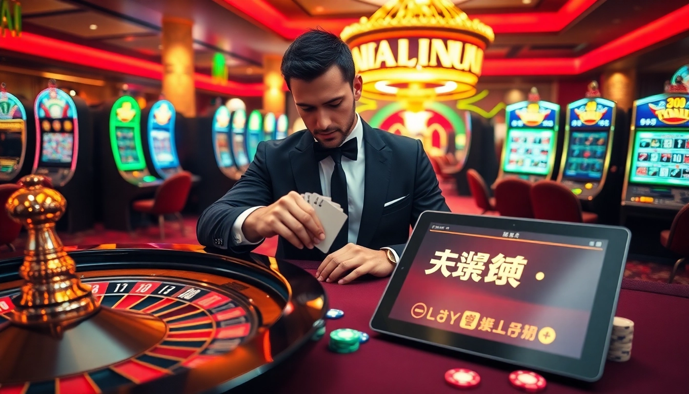 Experience the thrill of 바이낸스 회원가입 and casino excitement at a dynamic gaming table.