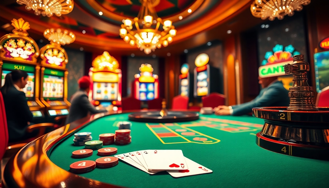 Experience the excitement of gambling with https://www.6rwin55.com/, featuring players engaged in lively poker action.
