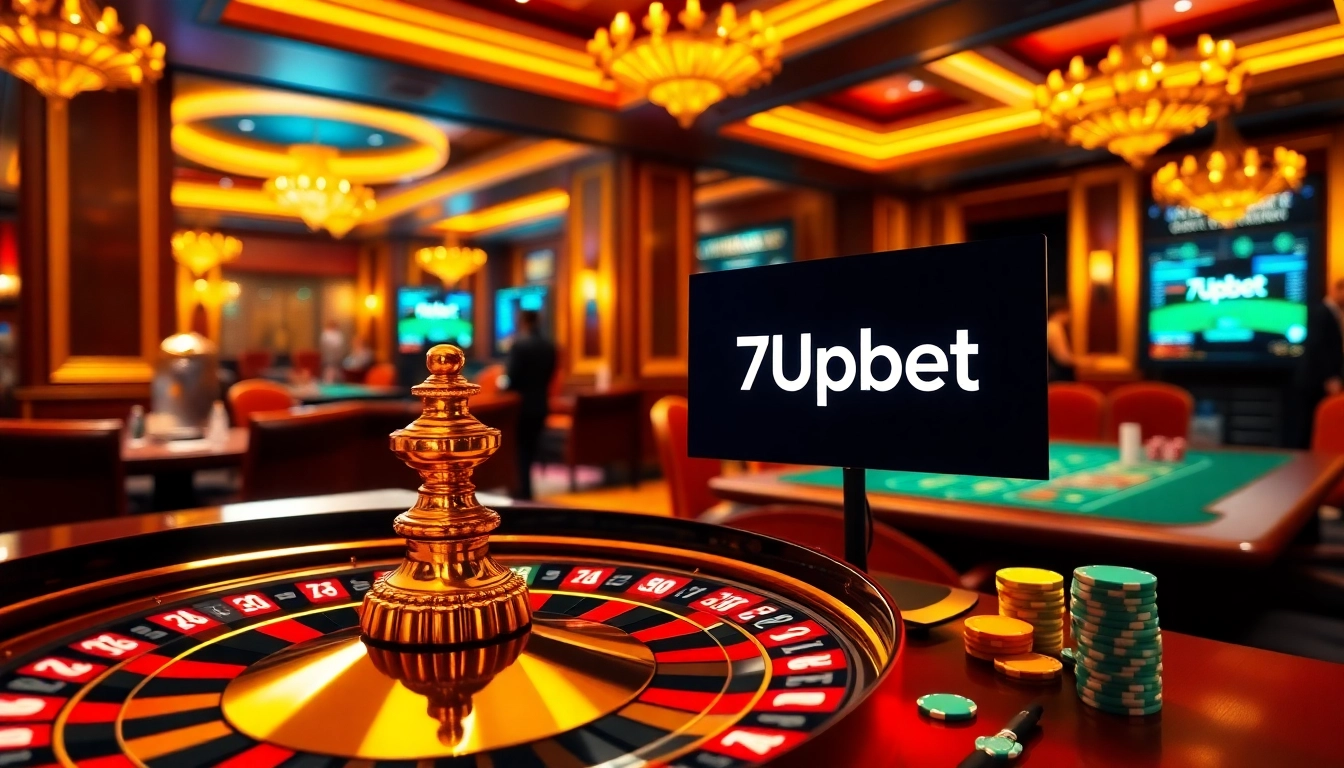 Experience the thrill of 7upbet with vibrant casino elements and engaging players.