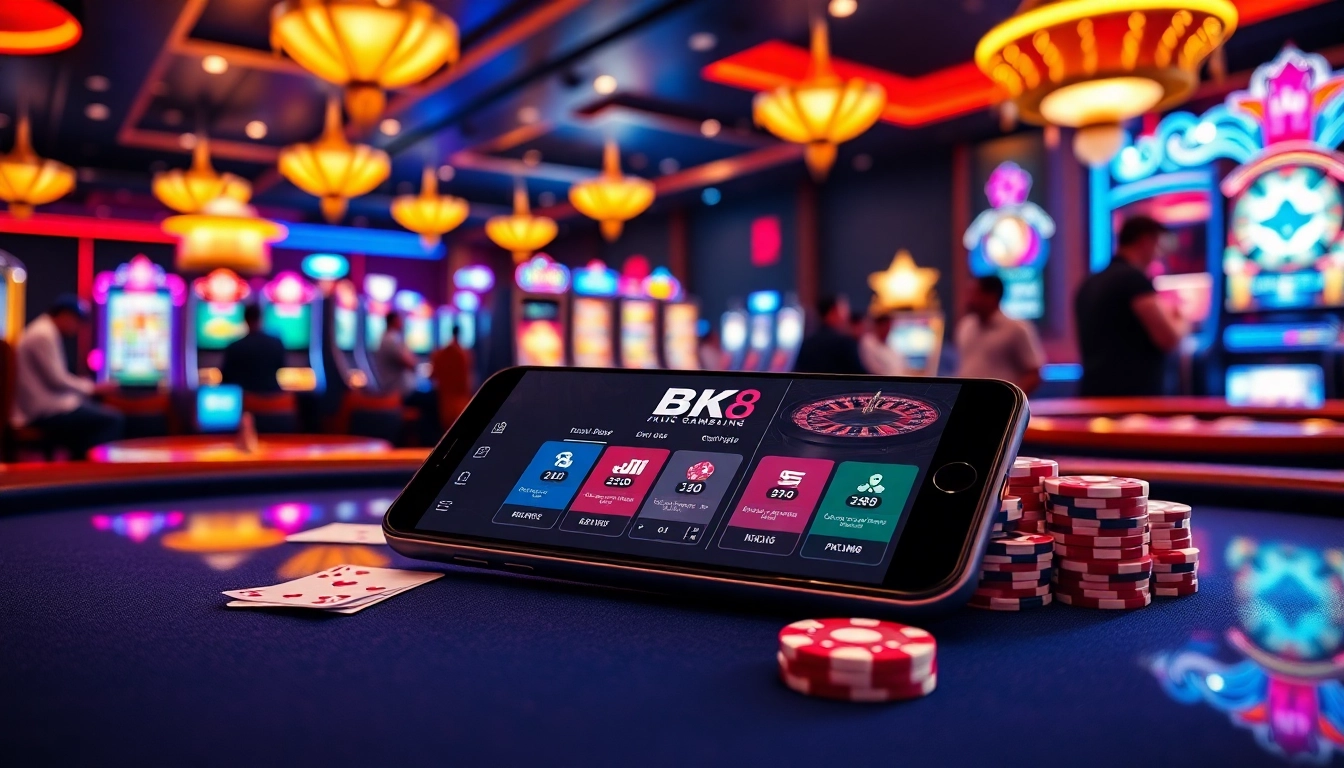 Experience thrilling online gambling at BK8 with a vibrant casino atmosphere filled with excitement.